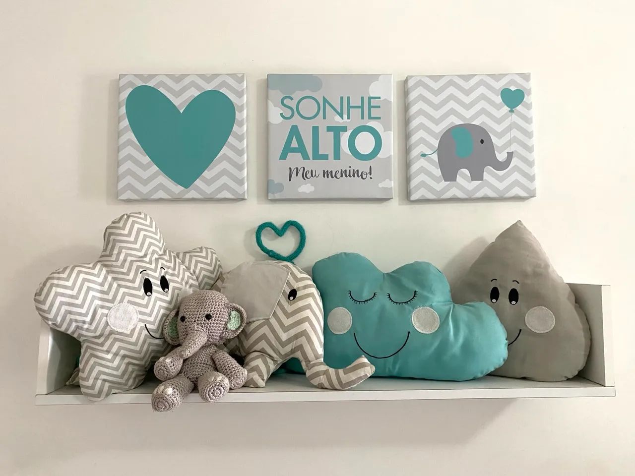 Trio de Quadros infantil para quarto do Bebê 