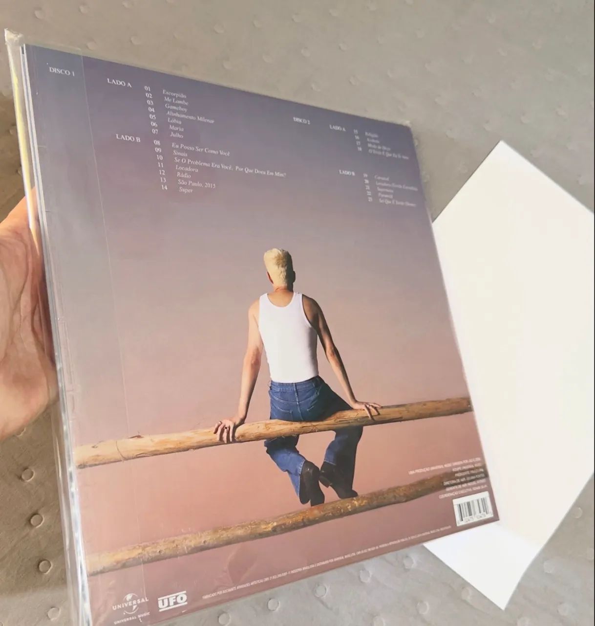 Jão disco vinil super + carta  - Foto 3