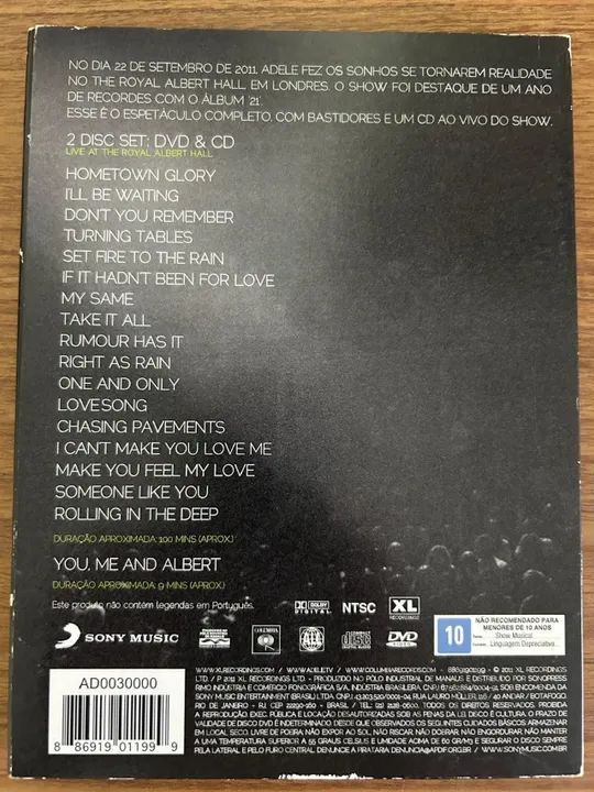 DVD Adele Live at The Royal Albert Hall - Foto 2