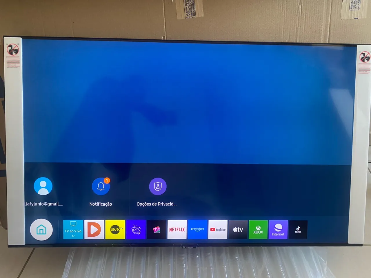 50 Smart TV 4K Bhuetooth com 300 canais grátis Xbox jogos entrega local