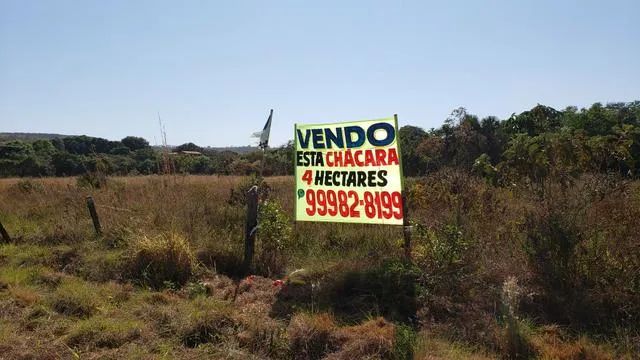Chácara 4 hectares brazlandia Beira do asfalto 35km taguatinga plana - Foto 3