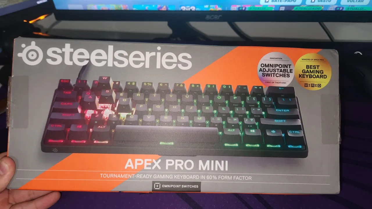 Apex Pro Mini SteelSeries aceito oferta