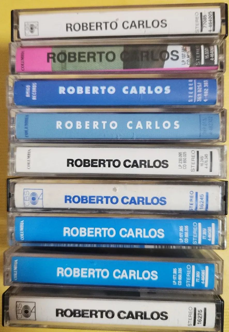 Lote 9 fitas K7 Roberto Carlos - Foto 2