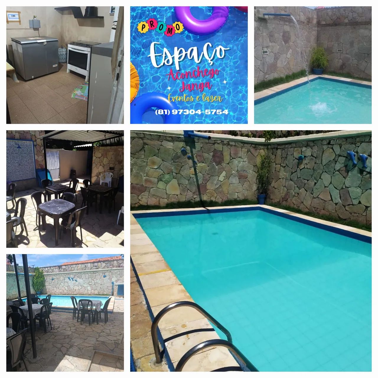 Espaça para pequenos eventos com piscina e churrasqueira  - Foto 7