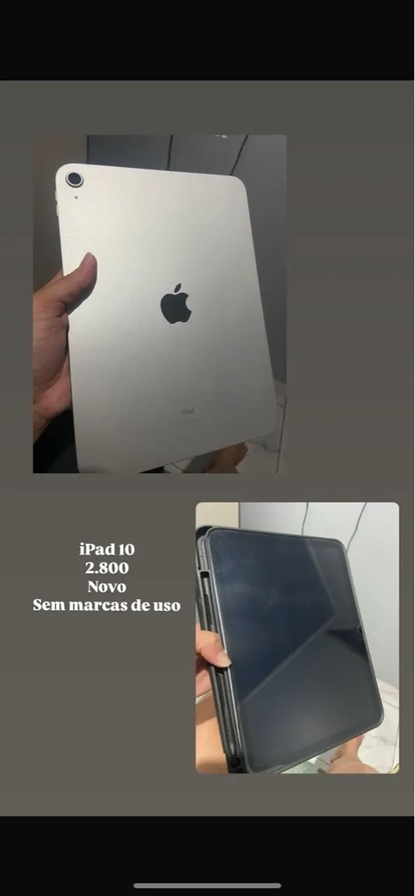 iPad novo sem marcas de uso