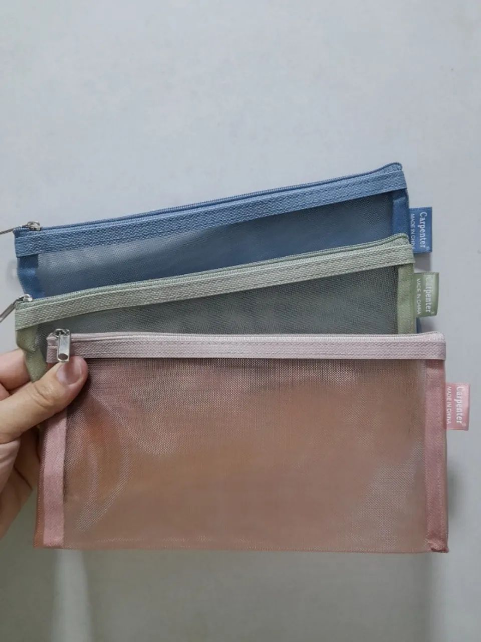 Necessaire Feminina Transparente Kit 3 Tela Zíper Novas - Foto 2