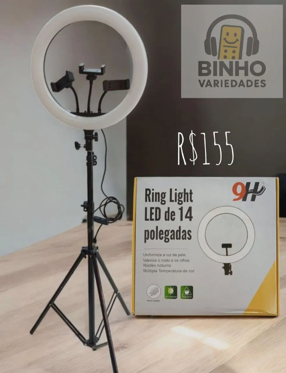 Ring Light Profissionalo 05" 10" 12" 14" polegadas  - Foto 3