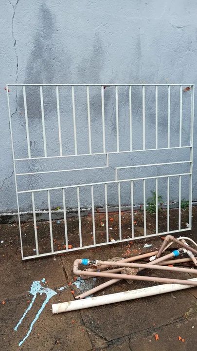 Três Grade de proteção de ferro para janela de 100x120