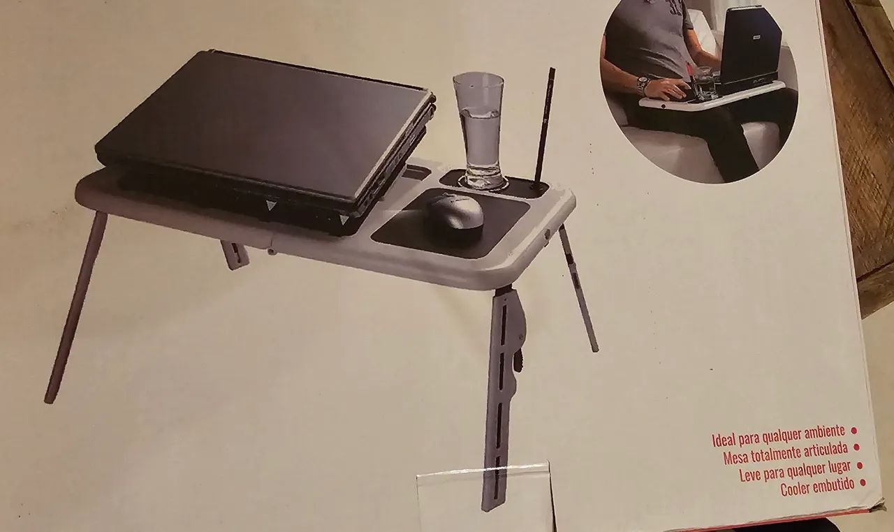 Mesa para Notebook Articulada com Cooler Embutido