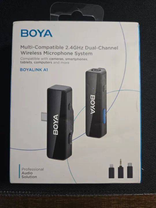 Microfone Sem Fio Dual-Channel BOYA BOYALINK A1