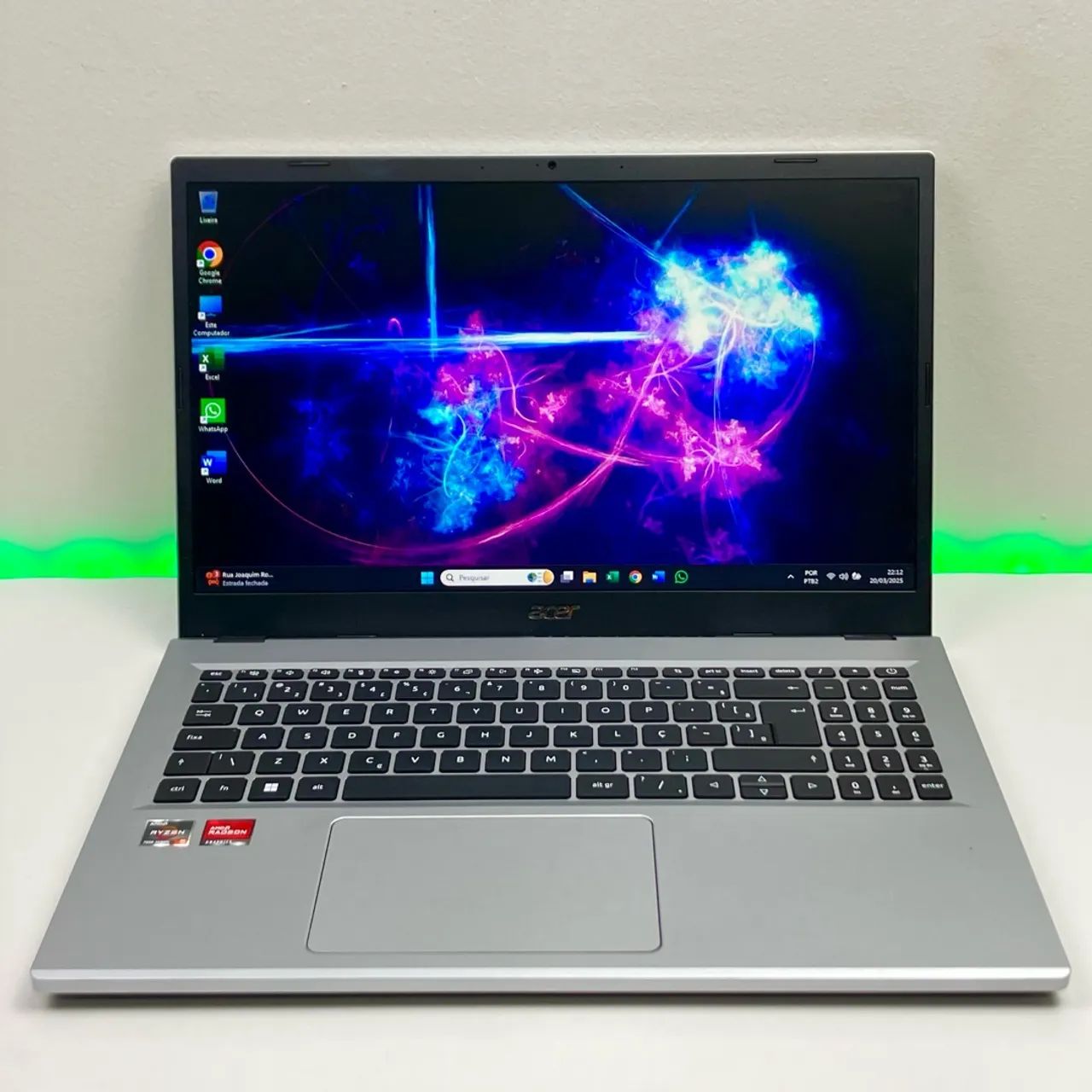 Notebook ACER ASPIRE - Ryzen 5 | SSD 256gb | 8gb RAM | Para qualquer tarefa