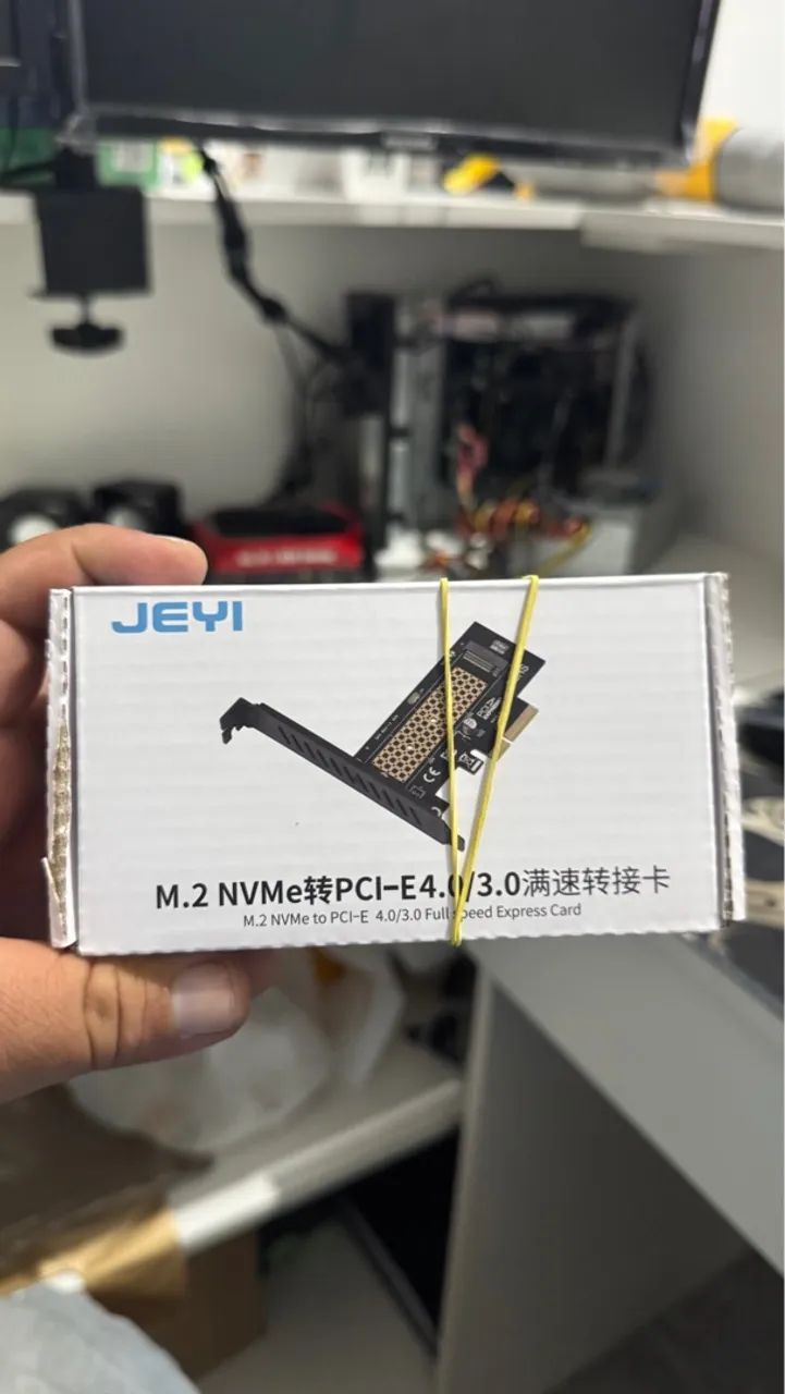 Jeyi M.2 NVMe to PCI-E 4.0/3.0 Adapter Card