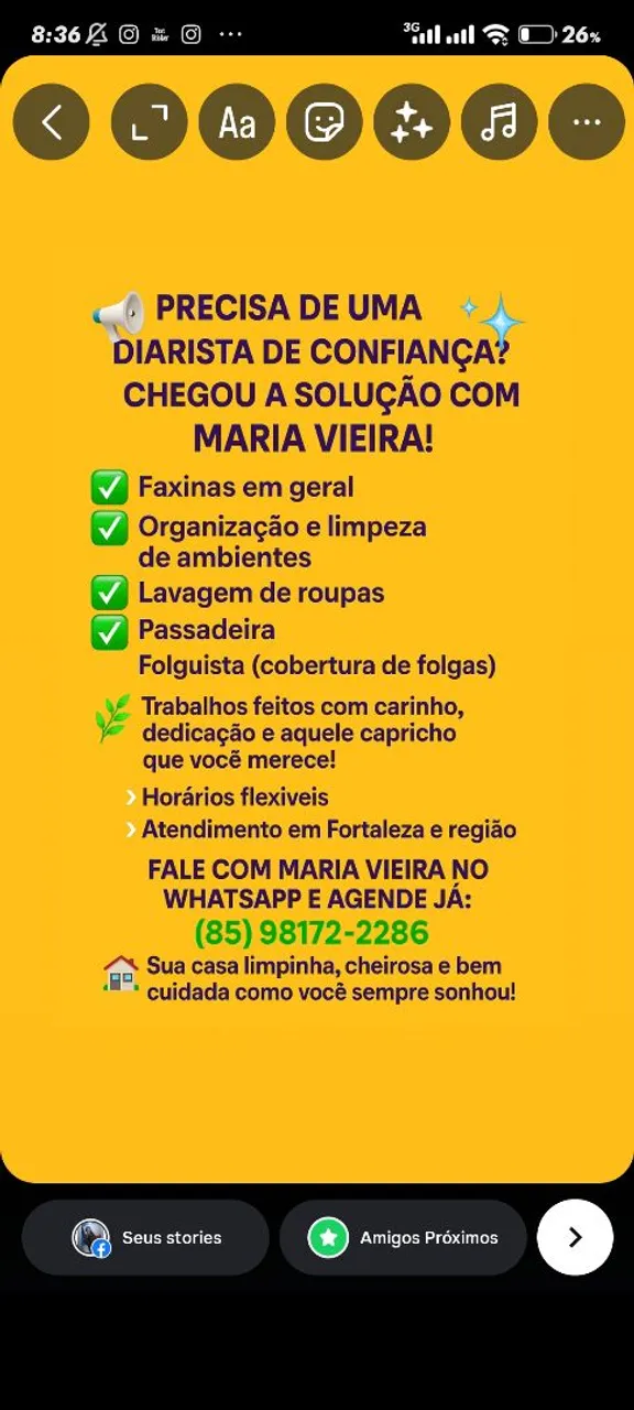 Faxineira/diárista