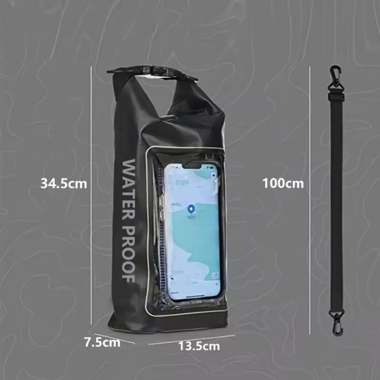 Bolsa 2L Á Prova D'água Com Visor Para Smartphones  - Foto 3