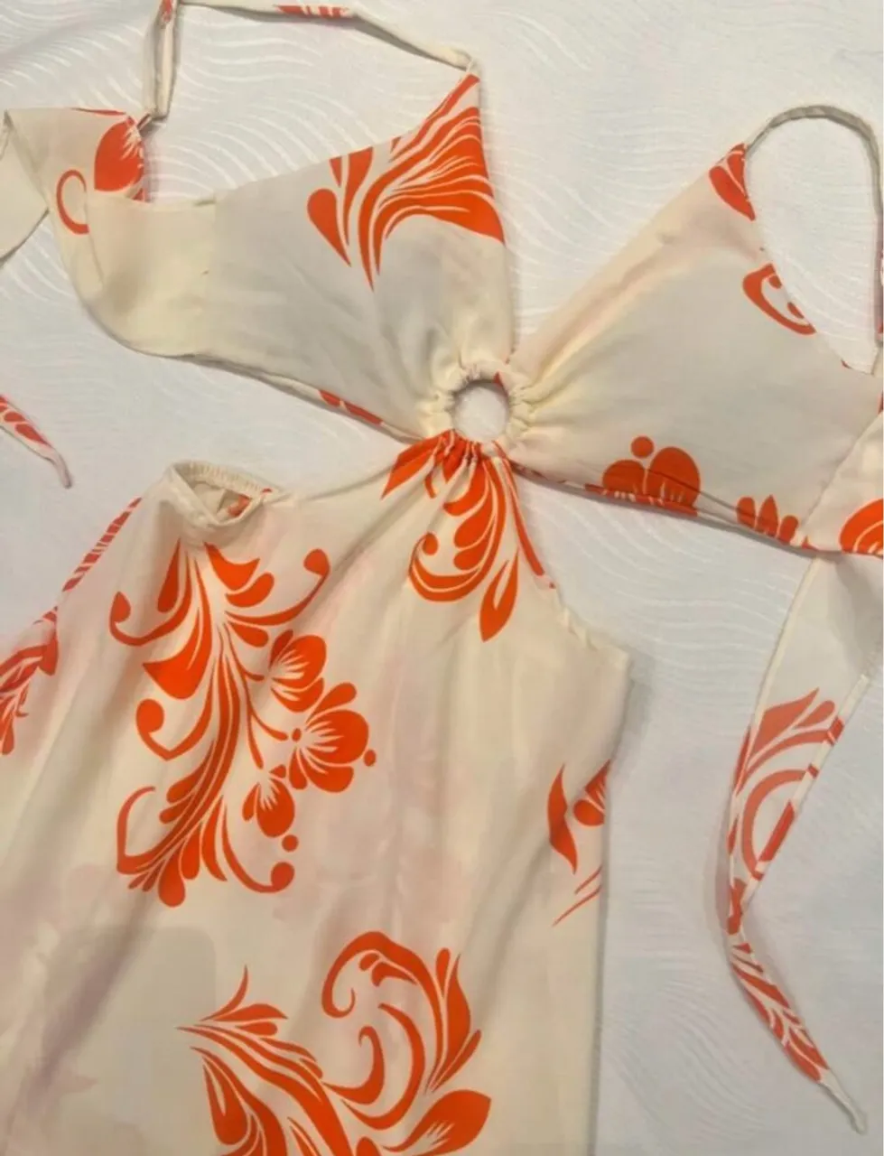 Vestido longo floral - tamanho único