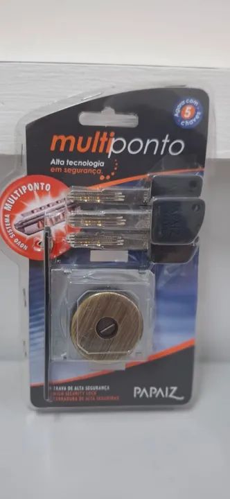 Fechadura Multiponto Papaiz 141 R68 dourada