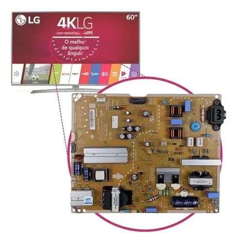 Placa Fonte Lg Eax67206901 Modelo 60uj6585