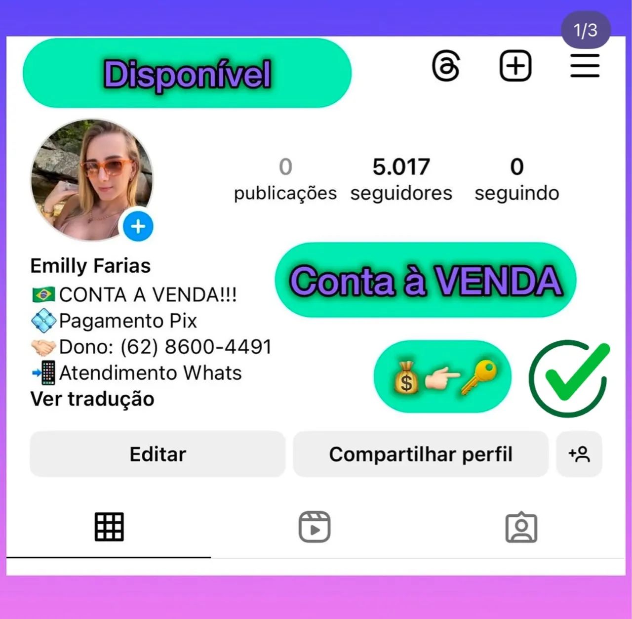 Comprar Conta Comprar Perfil Instagram 