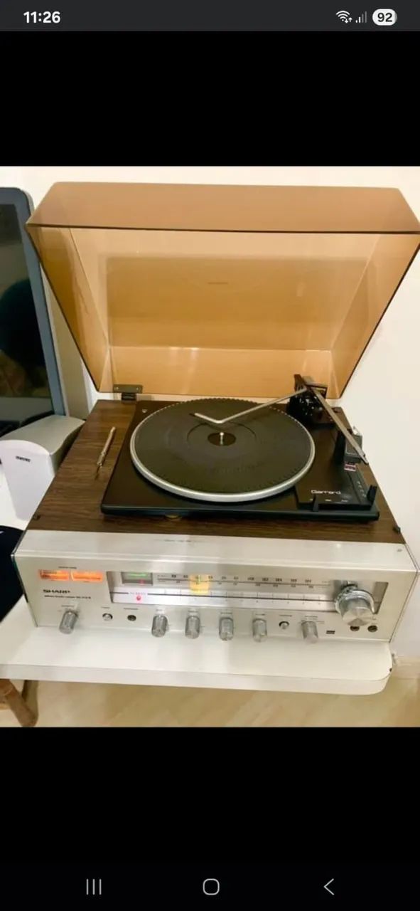 Tampa de Acrílico para Toca-Disco Sharp Garrand SD-210 - Foto 4