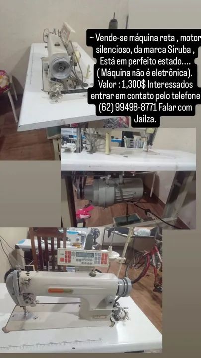 Maquina reta industrial siruba  - Foto 5