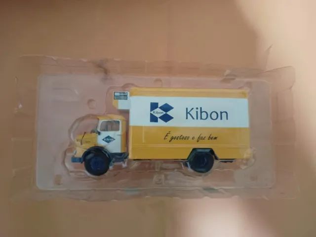 Miniatura Caminhões Brasileiros Mercedes Benz L1113 Kibon - Foto 3