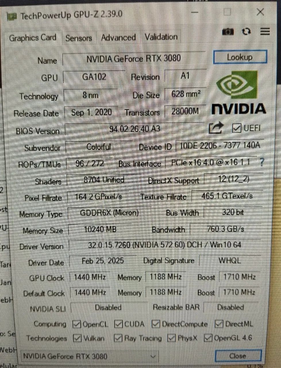 Placa De Vídeo Rtx 3080 Oc 10gb Nvidia Colorful Igame  - Foto 5