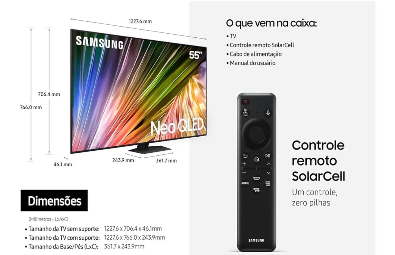 TV Samsung Neo QLED 4K AI - 55? - Foto 5