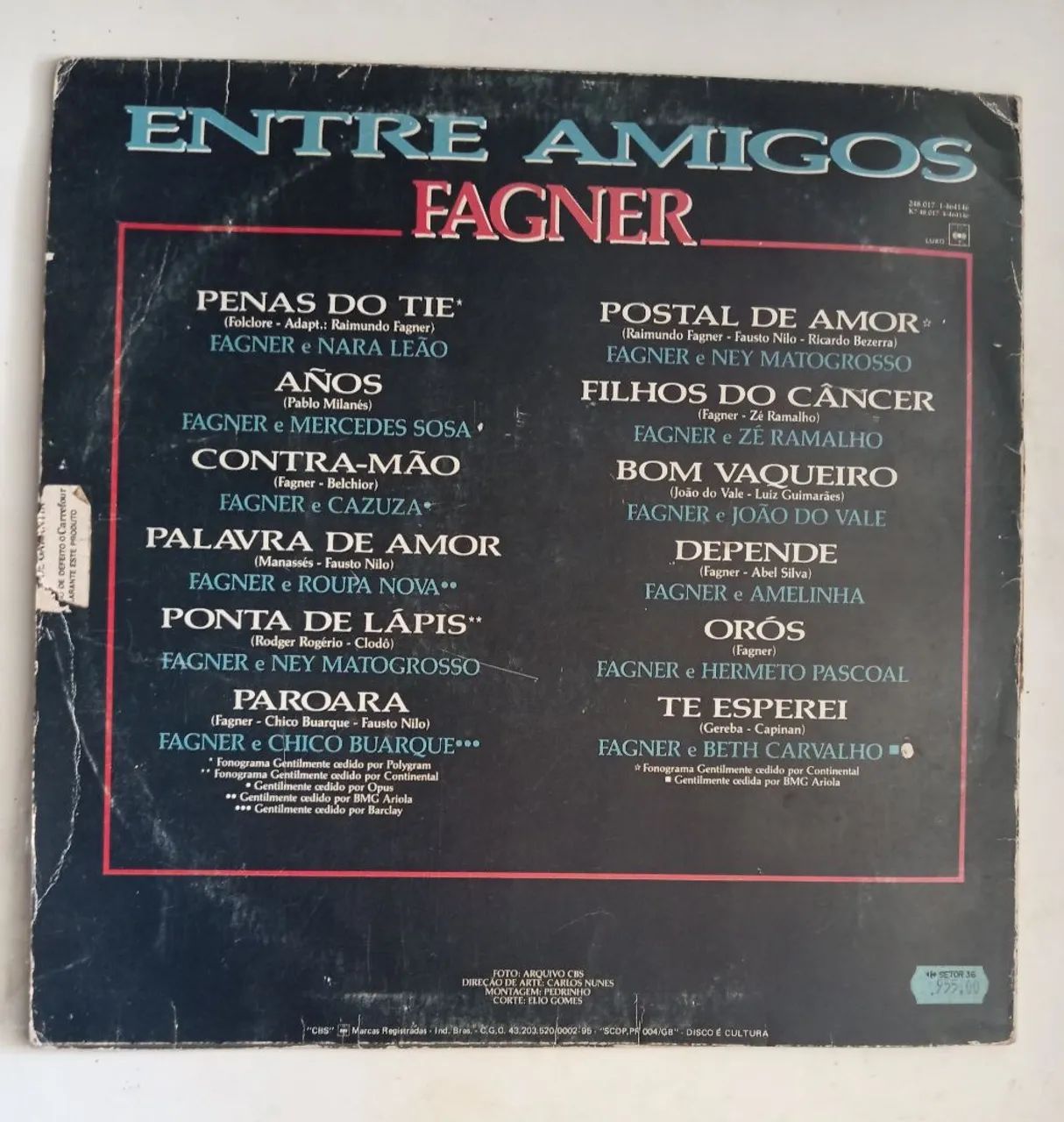 Entre Amigos - Fagner - Vinil - Foto 4