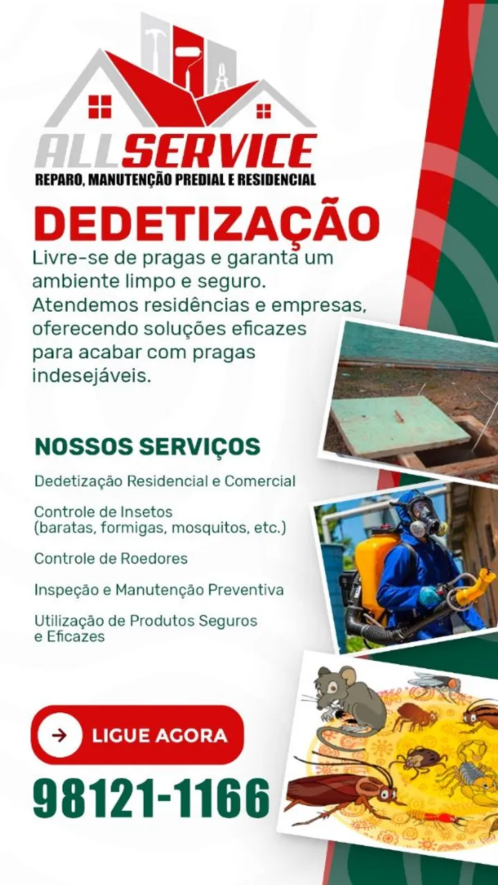 Dedetização - Livre-se de Pragas