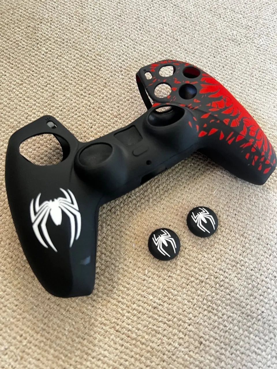 Capa controle PS5 Homem-Aranha + Grip grátis 