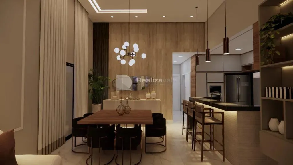 Casa à venda em Taubaté, Piracangaguá, com 3 quartos, com 175 m², Residencial OuroVille
