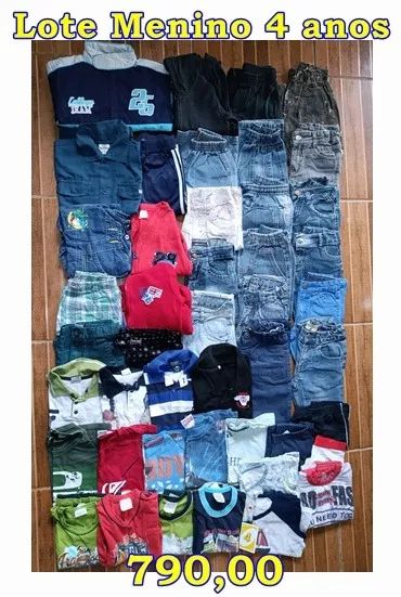 Lote de desapegos Roupas Meninos 4 anos