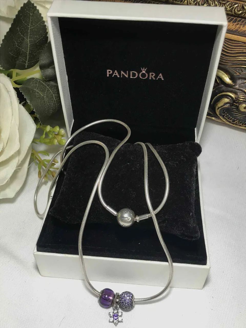 Colar com Pingente Pandora Original - Foto 2