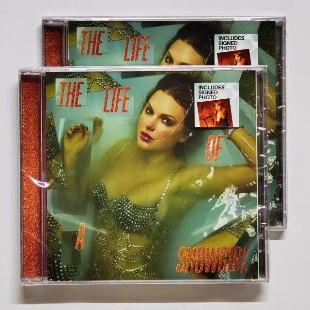 CD Taylor Swift - The Life Of A Showgirl - Com Card Autografado