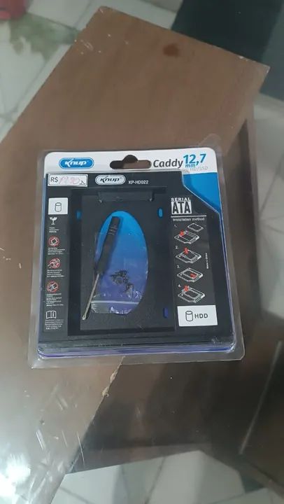Caddy para SSD ou HD 