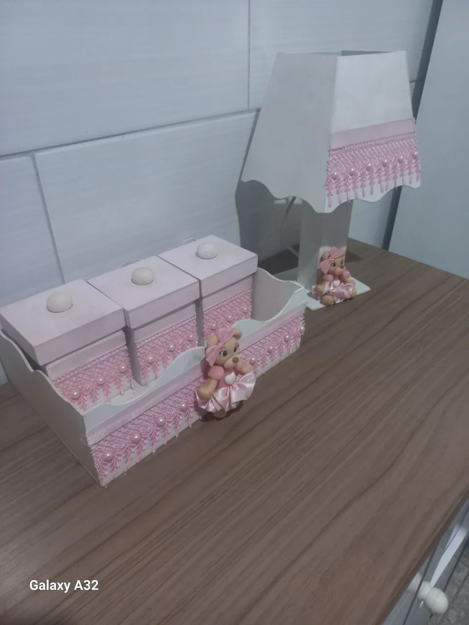 Kit Decoração Quarto Infantil - Ursinha