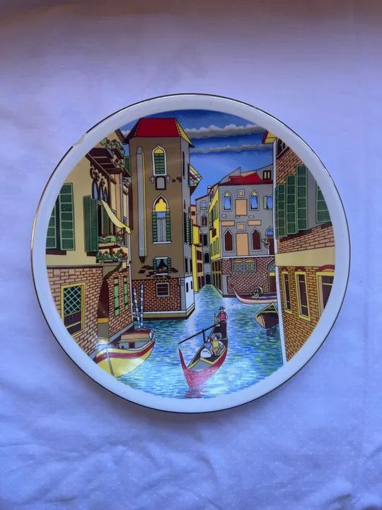 Pratos Decorativos Coleção Europa Antiga de Porcelana Schmidt - Foto 5