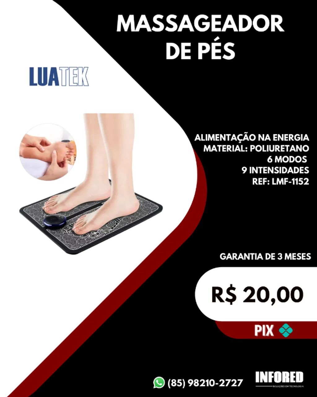 Massageador de pés LMF-1152