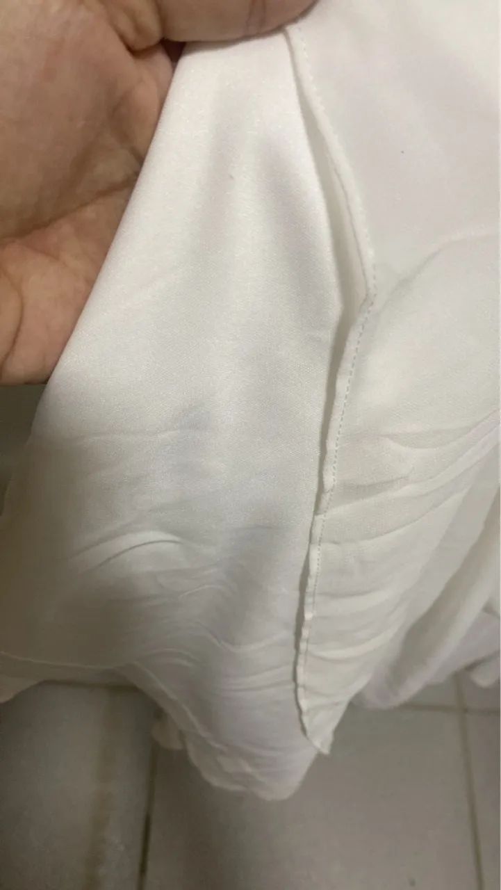 Vestido longo branco com alças finas e bojo - Foto 4