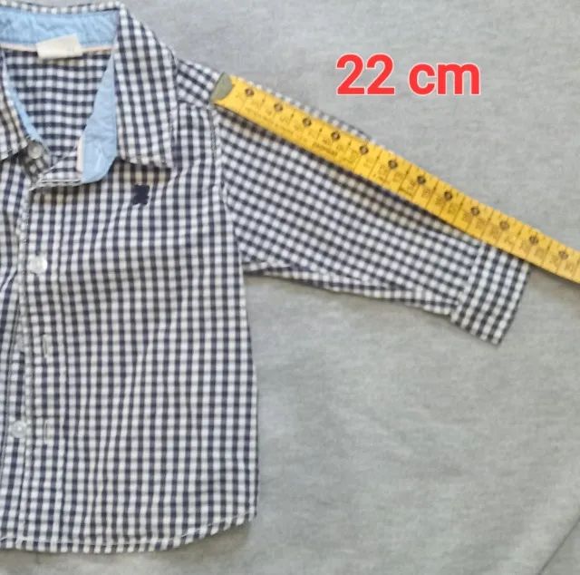 2 camisas tam 6/9 meses - menino - Foto 4