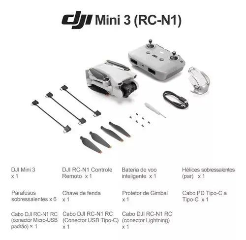 Drone Dji mini 3-LACRADO(HOMOLOGADO ANATEL) - Foto 2