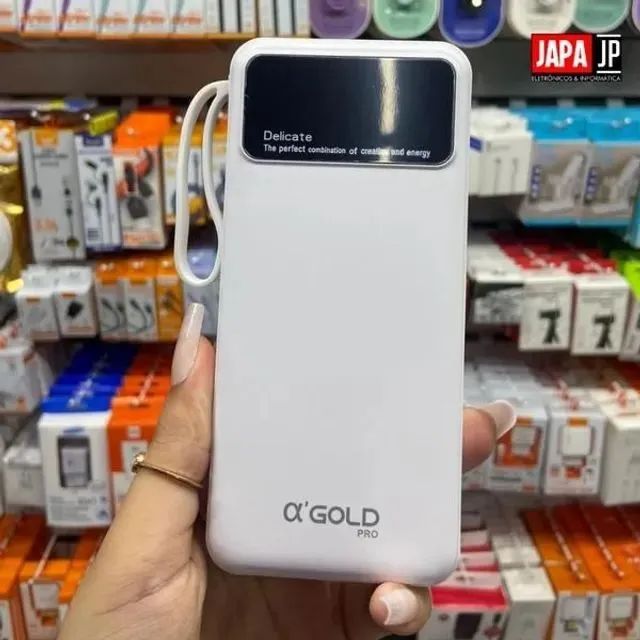 Bateria portátil Power Bank 10.000 mAh (novo)