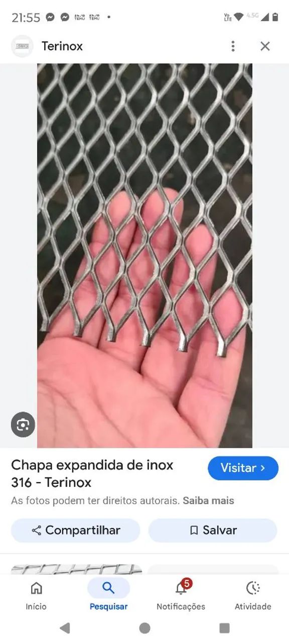 Chapa espandida  - Foto 2