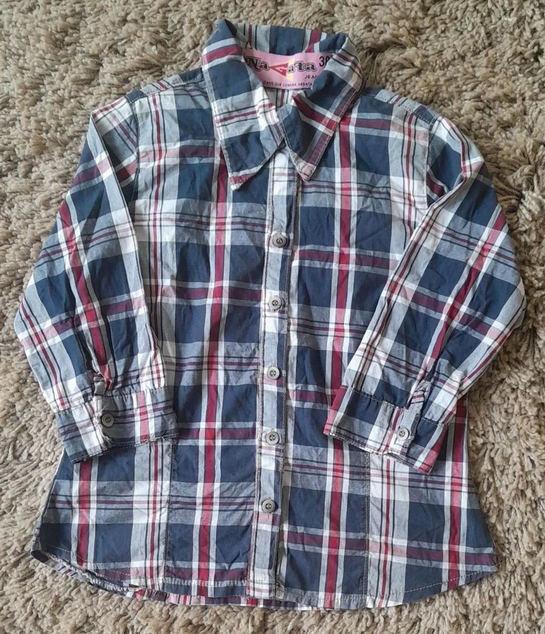 Camisa Xadrez  - Tamanho 38
