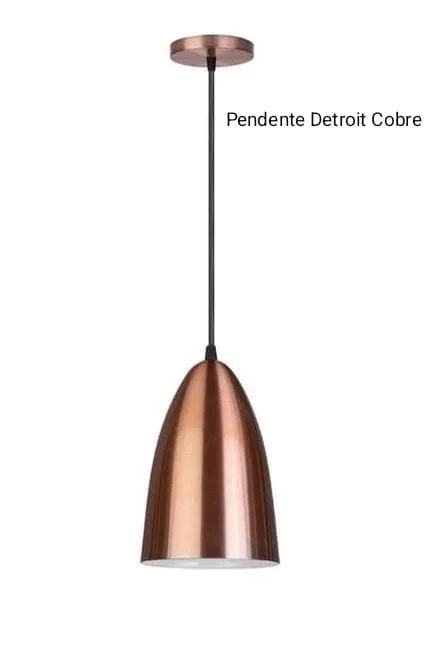 Kit com 3 Lustres Pendente Nitrolux Detroit Cobre - Foto 3