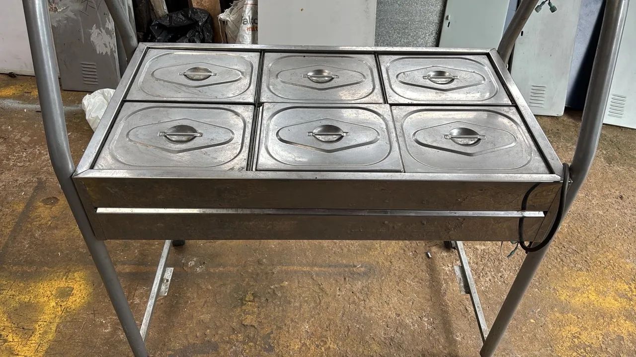 Buffet Térmico Elétrico Inox com 6 Cubas - Ideal para Restaurante/Lanchonete - Foto 2