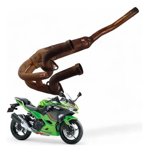 Curva Escapamento Kawasaki Ninja 400 2019 Com Avaria
