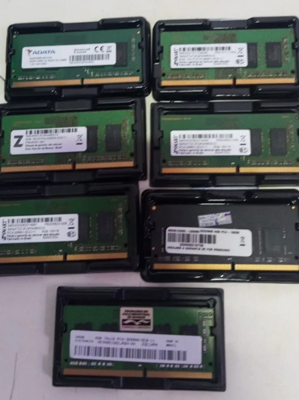 6 Memórias RAM DDR4 4GB