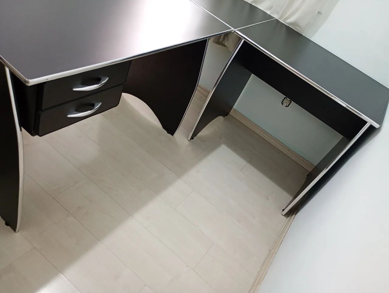 COMBO Mesa de escritório em L + Armário de Escritório  - Foto 3
