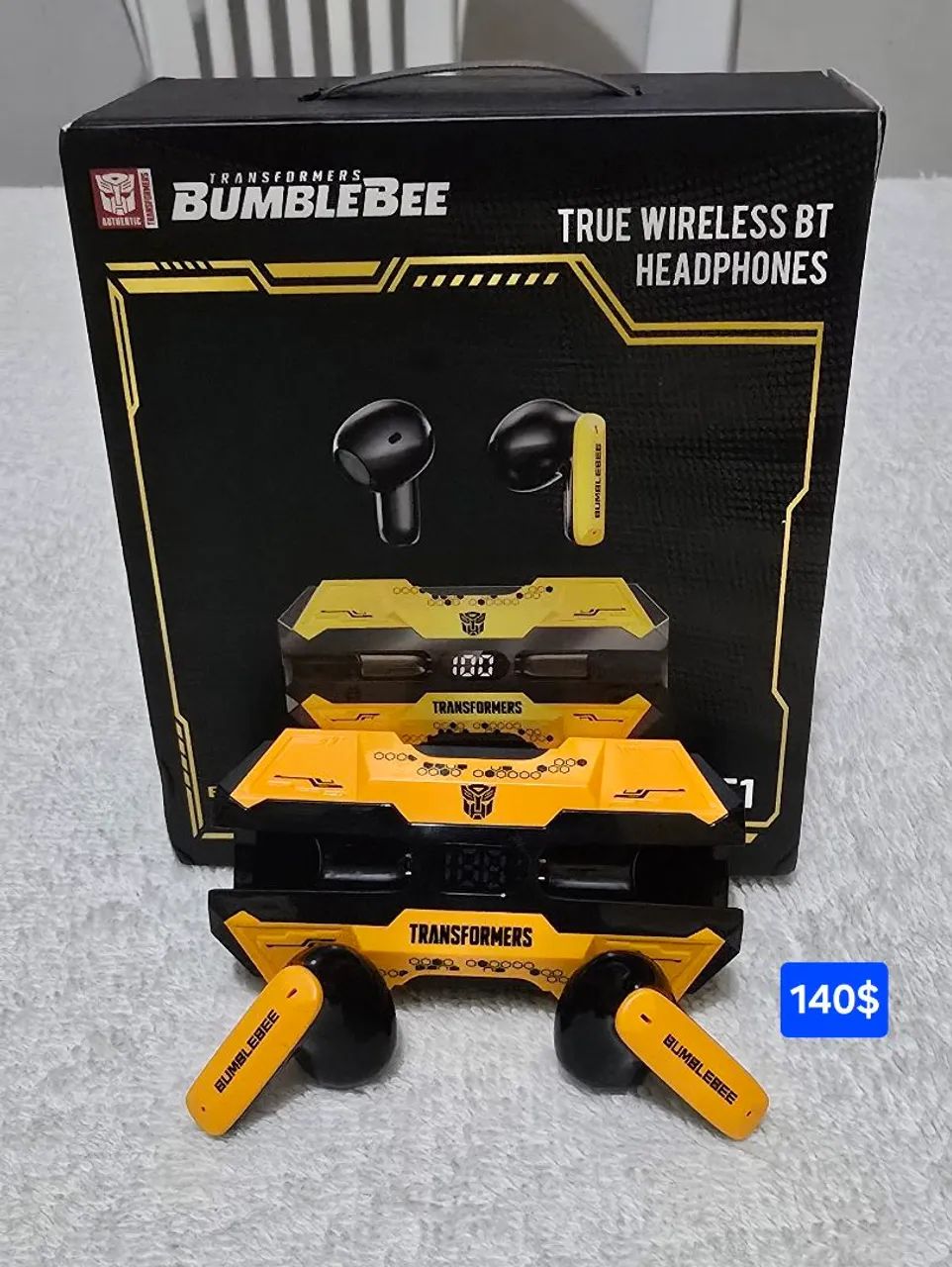 Fone de ouvido Bluetooth Transformes Bumblebee original 